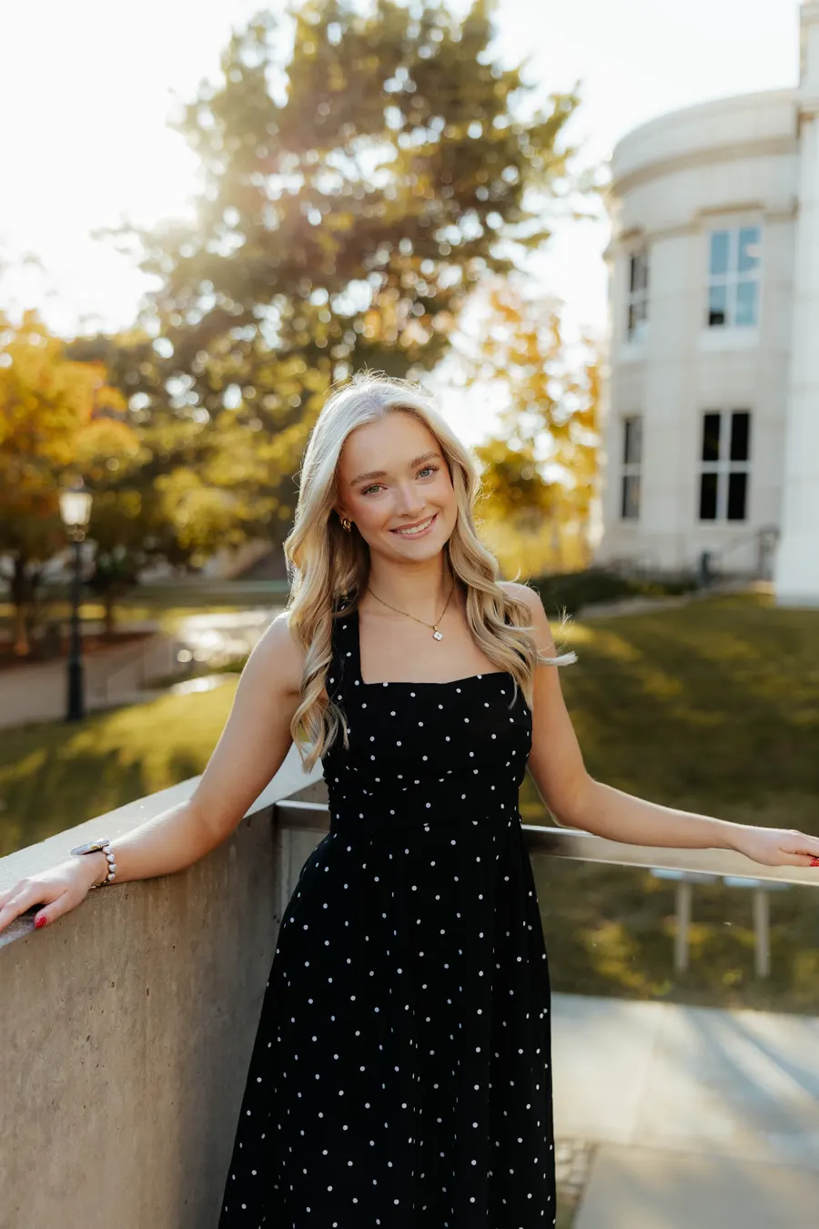Saylor smiling, the wedding content creator behind Say's Socials